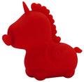 Unihorn Vibrator eenhoornvormig met draaiende harttong - Rood