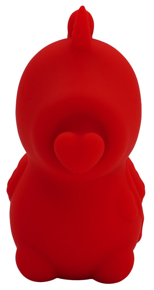 Unihorn Vibrator eenhoornvormig met draaiende harttong - Rood - Unihorn - SKU: 7014320000