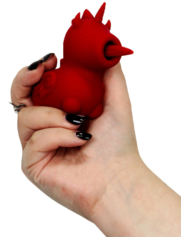 Unihorn Trilkussen met dubbele tong - Rood - Unihorn - SKU: 7014400000