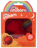 Unihorn Trilkussen met dubbele tong - Rood