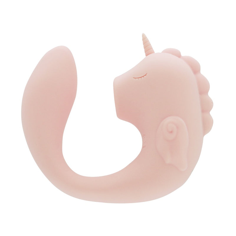Unihorn C-vibrator dubbelzijdig met G-spot stimulatie - Koraal
