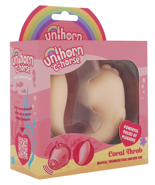 Unihorn C-vibrator dubbelzijdig met G-spot stimulatie - Koraal - Unihorn - SKU: 7015480000