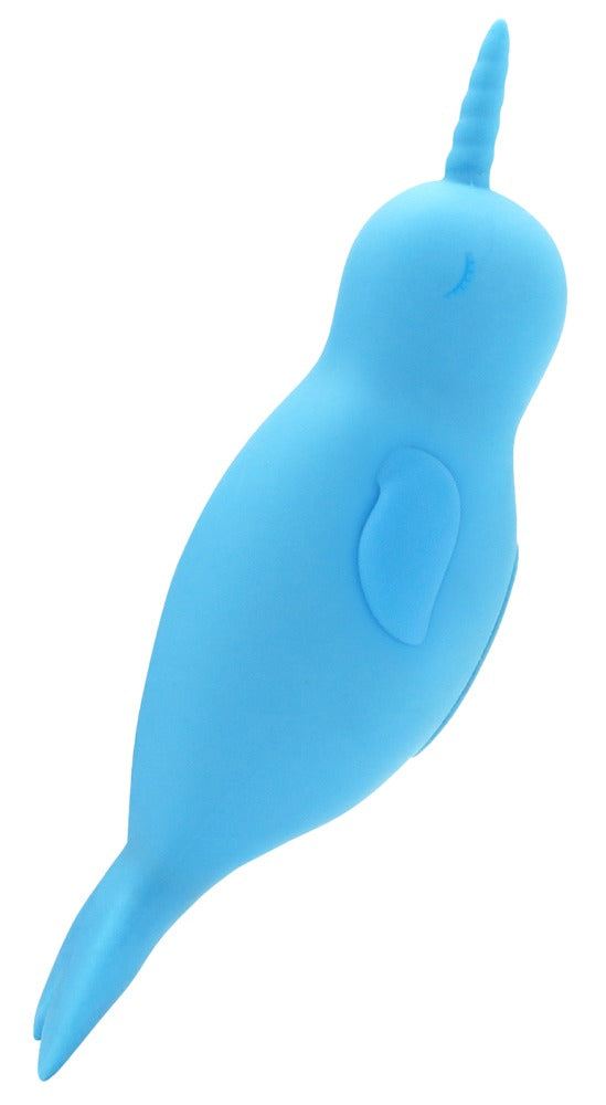 Unihorn Clitoris vibrator dubbelzijdig met zachte staartvin - Turquoise - Unihorn - SKU: 7015990000