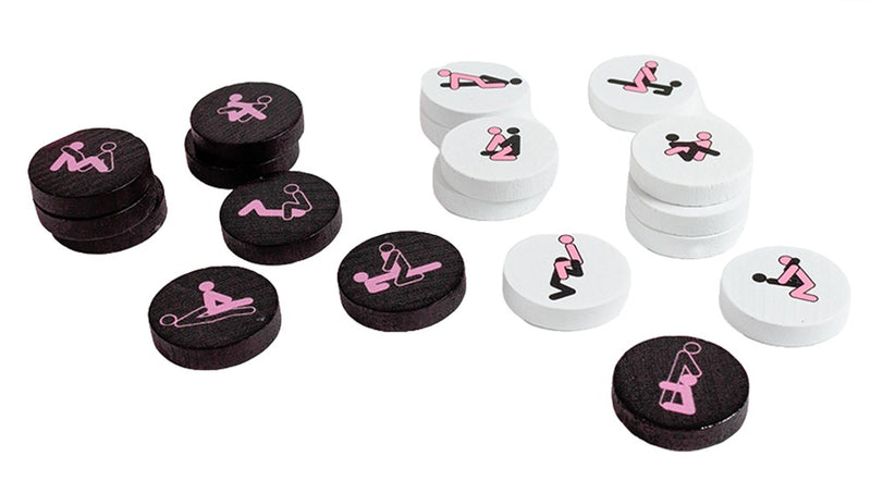 Spelbord met Kama Sutra posities - Rood