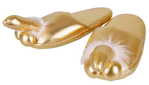 IntimateRed Penis slippers - Goud