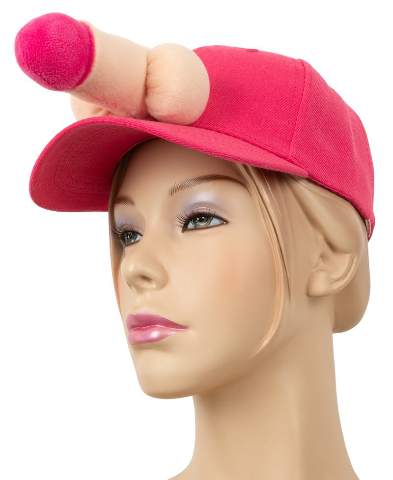 Baseballpet met pluche penis - Huidskleur