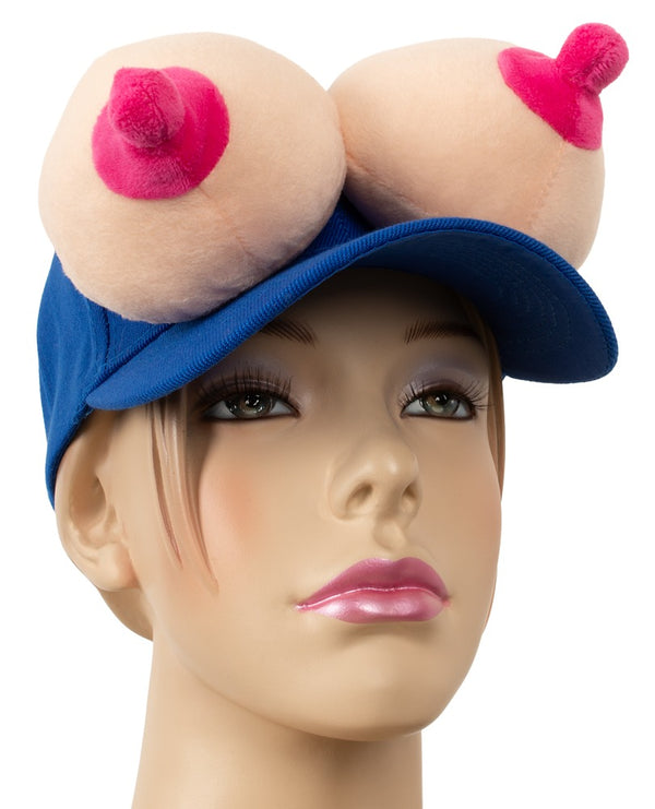 Baseballpet met borsten - Huidskleur Licht - IntimateRed - SKU: 7819160000