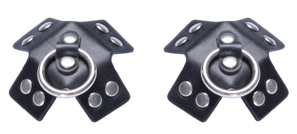 Bad Kitty Tepelplakkers X-vormig met studs - Zwart - Bad Kitty - SKU: 7819830000