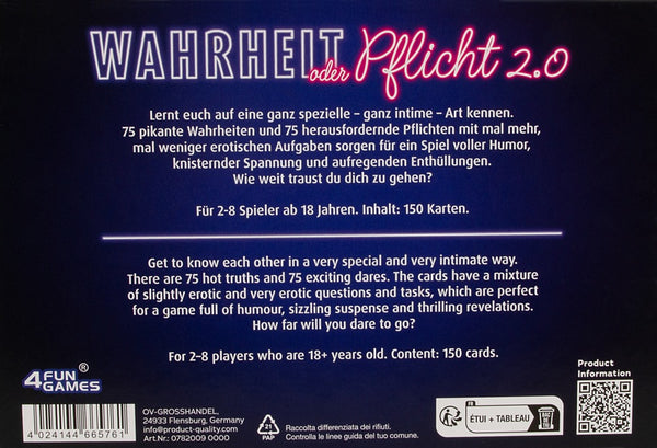 Spel erotische waarheden en uitdagingen - IntimateRed - SKU: 7820090000