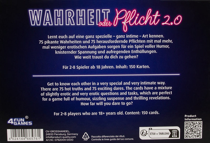 Spel erotische waarheden en uitdagingen