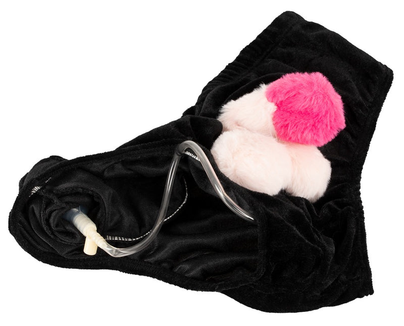 Slip met pluche penis - Huidskleur
