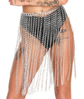 Bad Kitty Chainmail rok - Zilver
