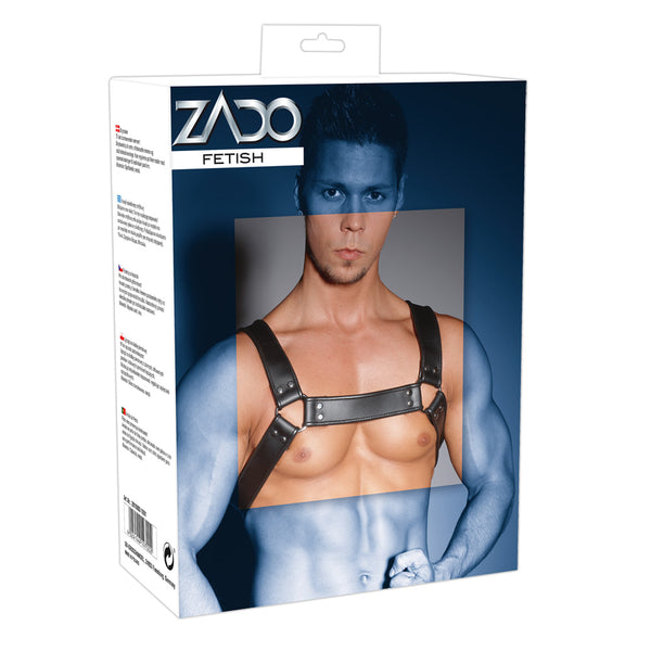 ZADO verstelbaar harnas van leer - Zwart - ZADO - SKU: 20100031001