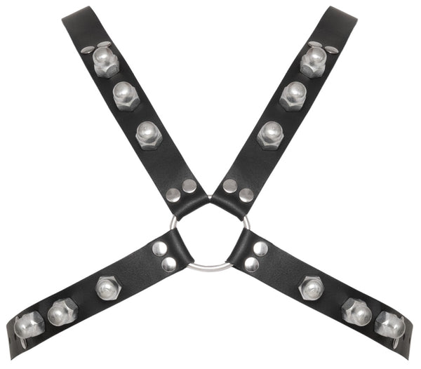 ZADO borstharnas met studs - Zwart - ZADO - SKU: 20103131151
