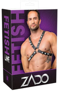 ZADO borstharnas met studs - Zwart