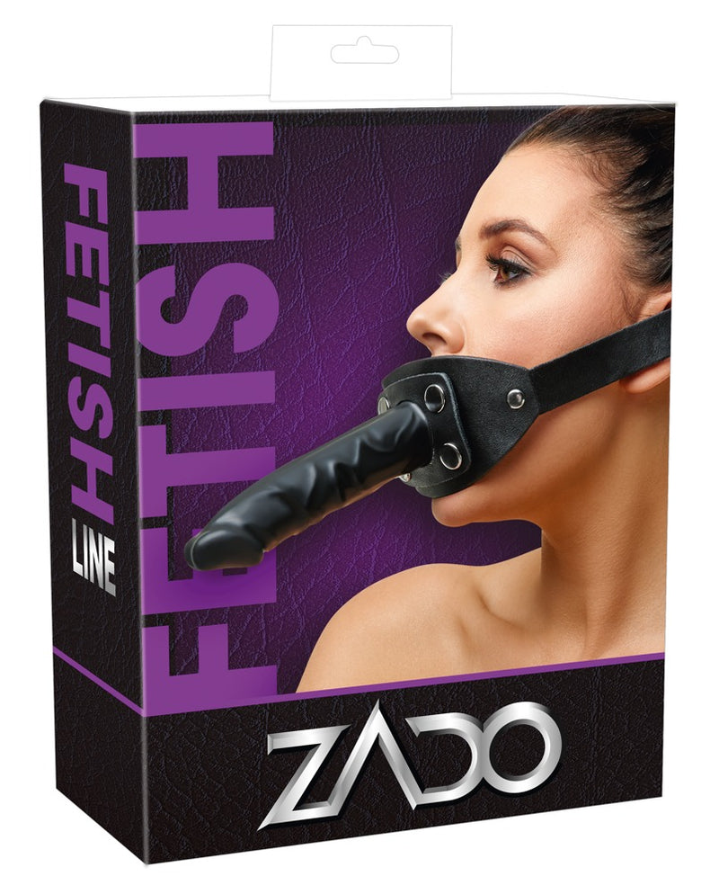ZADO gag met dildo - Zwart