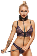 ZADO brede halsband met hangslot