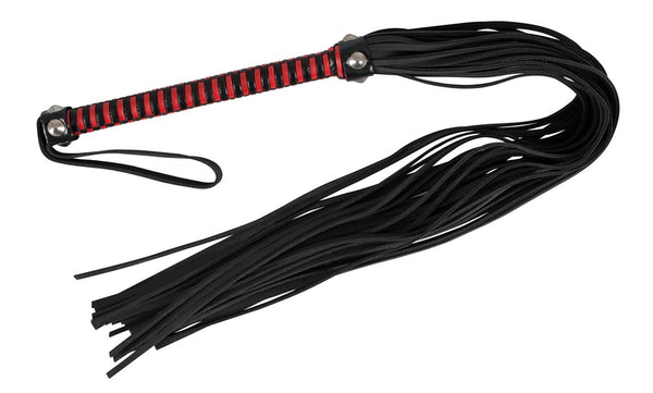 ZADO flogger met leren bladen - Zwart - ZADO - SKU: 20403441000