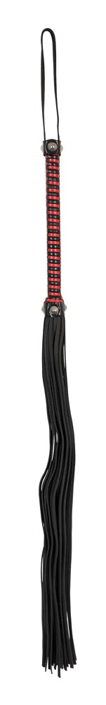 ZADO flogger met leren bladen - Zwart - ZADO - SKU: 20403441000