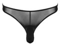 Svenjoyment Herentas transparant zonder string - Zwart