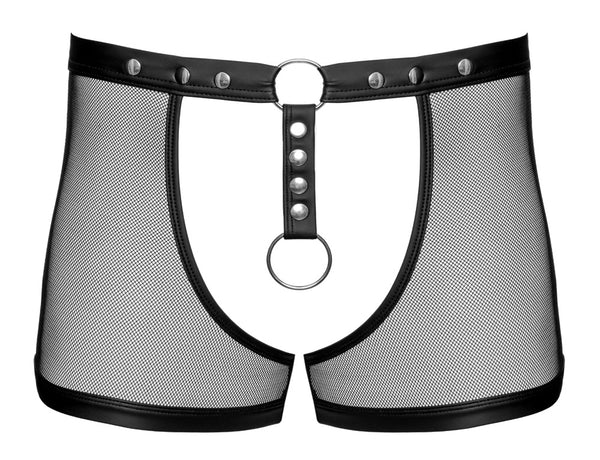 Svenjoyment kruisloze boxer met cockring - Zwart - Svenjoyment - SKU: 21003981701