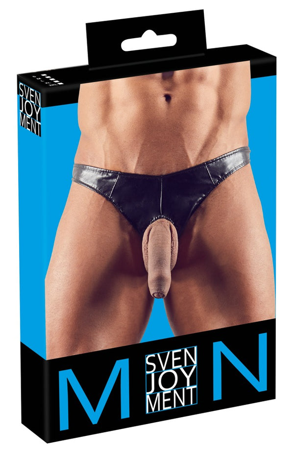 Svenjoyment string met penisring - Zwart - Svenjoyment - SKU: 21103771701