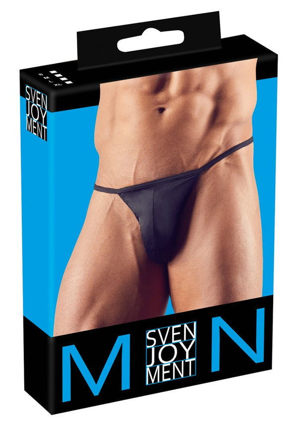 Svenjoyment string met glanzend materiaal - Zwart - Svenjoyment - SKU: 21109621701