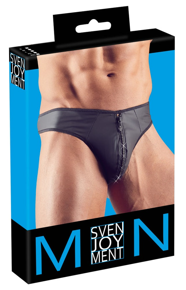 Svenjoyment string met strassritssluiting - Zwart - Svenjoyment - SKU: 21113901701