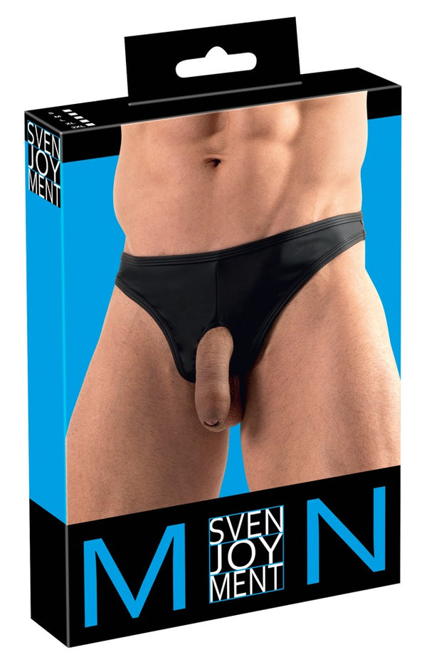 Svenjoyment string met penisopening - Zwart - Svenjoyment - SKU: 21115941701