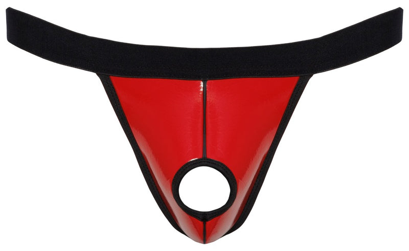 Svenjoyment Thong met zwelfunctie in vinyl - Rood