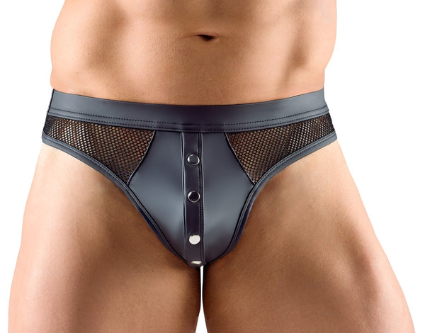 Svenjoyment thong met drukknopen - Zwart - Svenjoyment - SKU: 21117301701