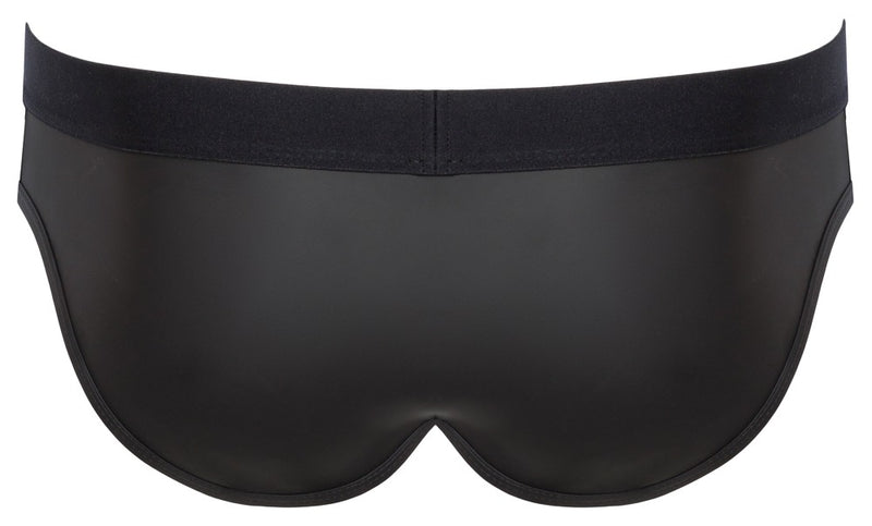 Svenjoyment Slip met gewatteerd zakje en mesh inzet - Zwart