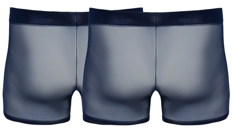 Svenjoyment Boxer 2-pack transparant rekbaar - Blauw