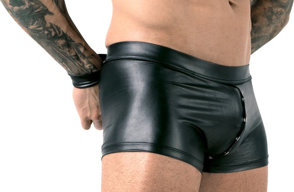 Svenjoyment boxer met drukknopen - Zwart