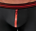 Svenjoyment Boxerslip met ritssluiting en gestreepte tailleband - Zwart