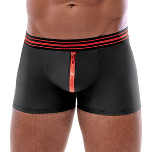Svenjoyment boxerslip met ritssluiting - Zwart