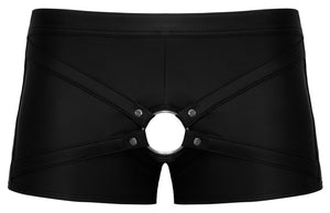 Svenjoyment Boxershort met cock ring en showmaster-opening - Zwart
