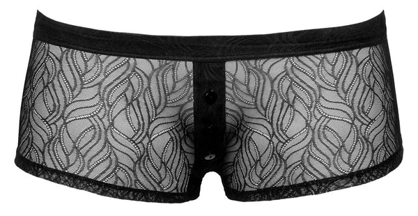 Svenjoyment Boxer transparant met knoopsluiting - Zwart - Svenjoyment - SKU: 21332021711