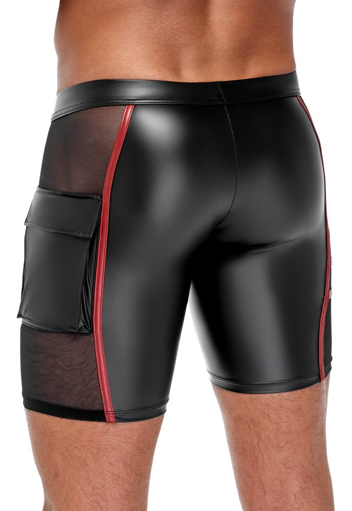 NEK short met contrasterende strepen - Zwart