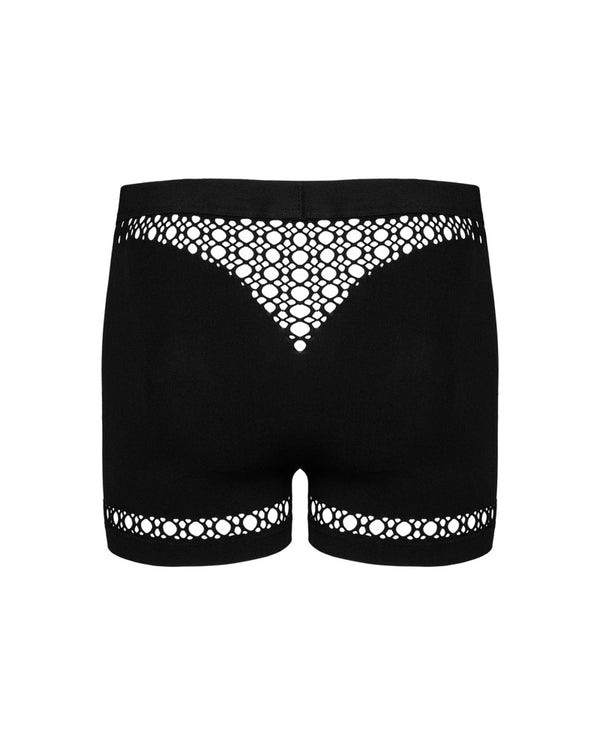 Obsessive Boxershort met geometrische patronen en uitsnijdingen - Zwart - Obsessive - SKU: 21332961151