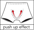 Svenjoyment boxer met push-up naad - Paars