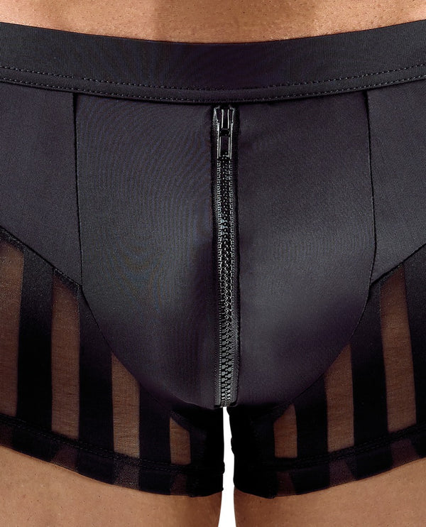 Svenjoyment boxer met ritssluiting - Zwart