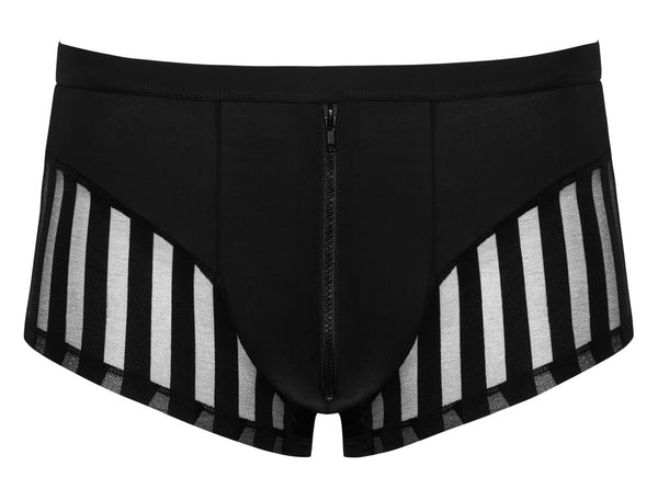 Svenjoyment boxer met ritssluiting - Zwart