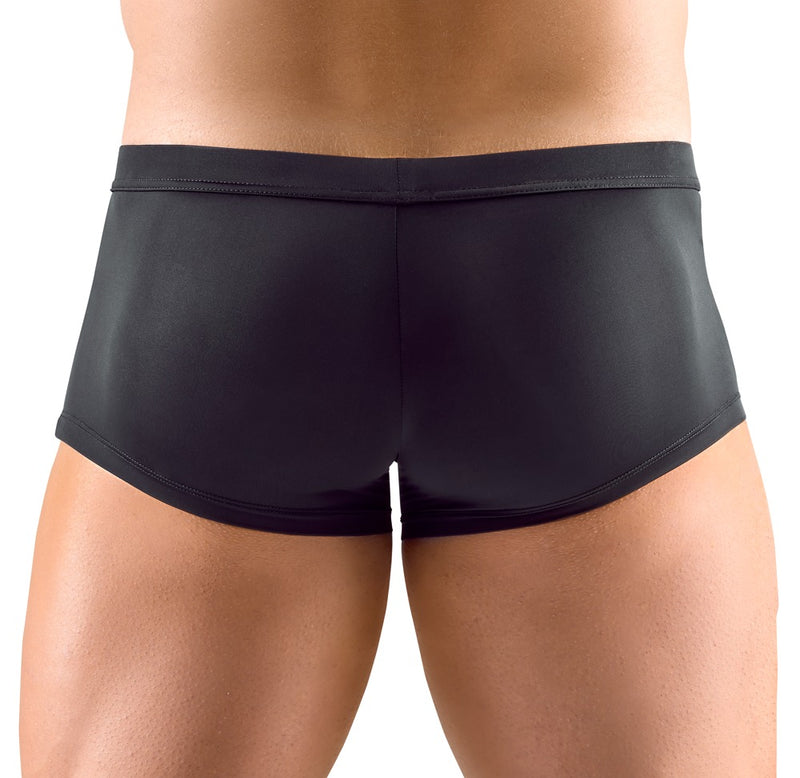 Svenjoyment Boxer met ritssluiting en transparante inzetten - Zwart