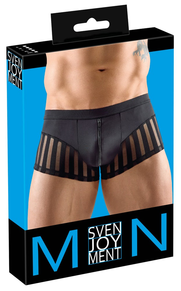 Svenjoyment boxer met ritssluiting - Zwart