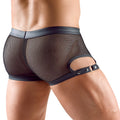 Svenjoyment Boxer met drukknopen en jarretels - Zwart