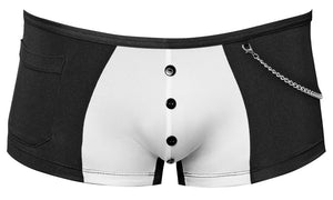 Svenjoyment Oberboxer met decoratieve knopen - Zwart