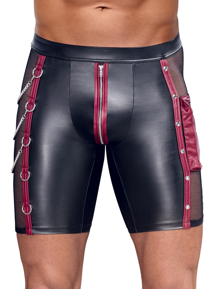 NEK Boxer met gevoerde ritssluiting en rekbare tailleband - Zwart