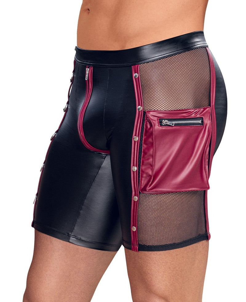 NEK Boxer met gevoerde ritssluiting en rekbare tailleband - Zwart