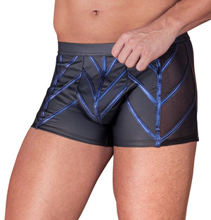 NEK boxer met metallic strepen - Zwart